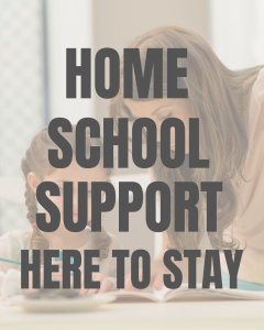 A.C.E. Home Schooling Support – mother helping child with homeschool studies at home