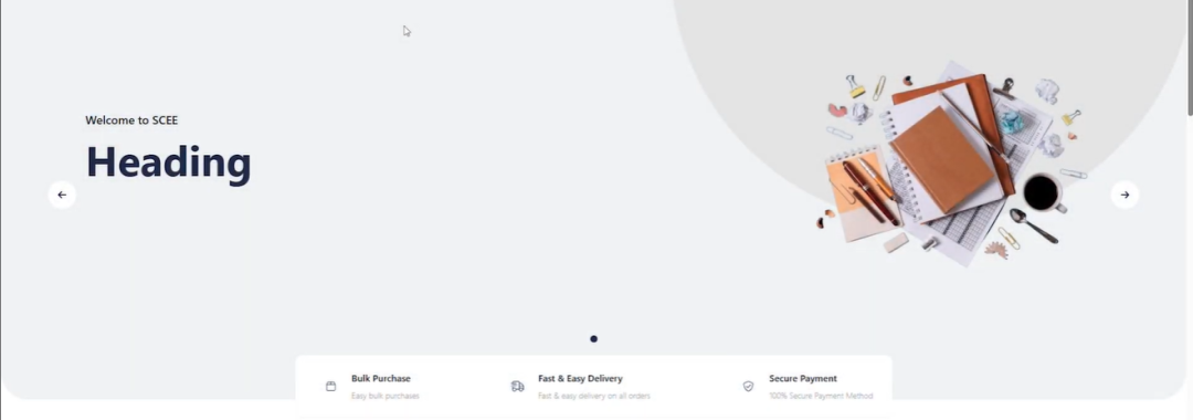 Screenshot of Accelerate Ministries new webstore homepage showing clean layout and featured resources.