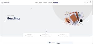 Screenshot of Accelerate Ministries new webstore homepage showing clean layout and featured resources.