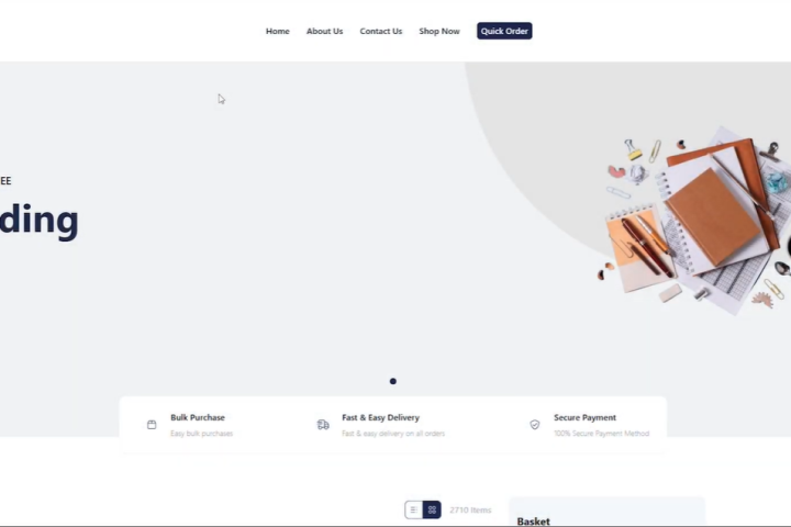 Screenshot of Accelerate Ministries new webstore homepage showing clean layout and featured resources.
